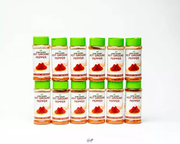 SOWFOODS Hot Ground Pepper 65g 12 Pcs
