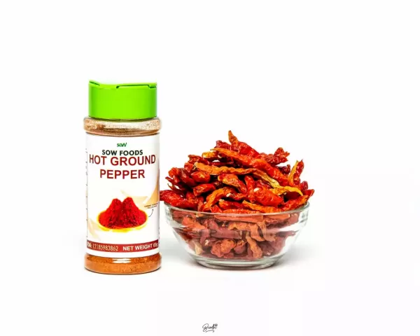 SOWFOODS Hot Ground Pepper 65g 12 Pcs - Image 4